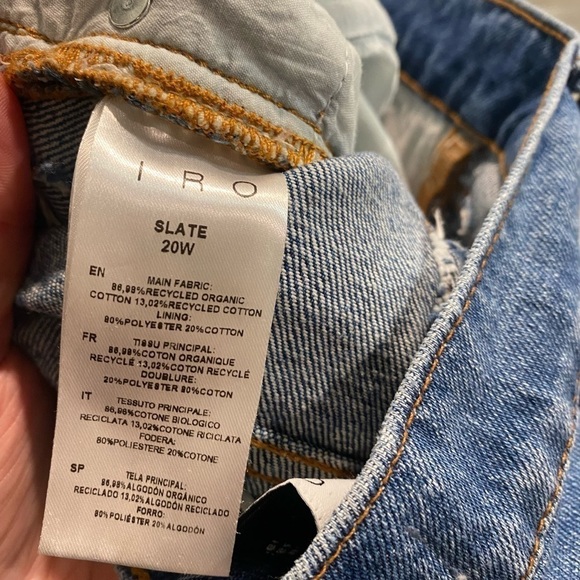 IRO SLATE HIGH WAIST JEANS IN COUNTRY MID BLUE - Picture 4 of 11